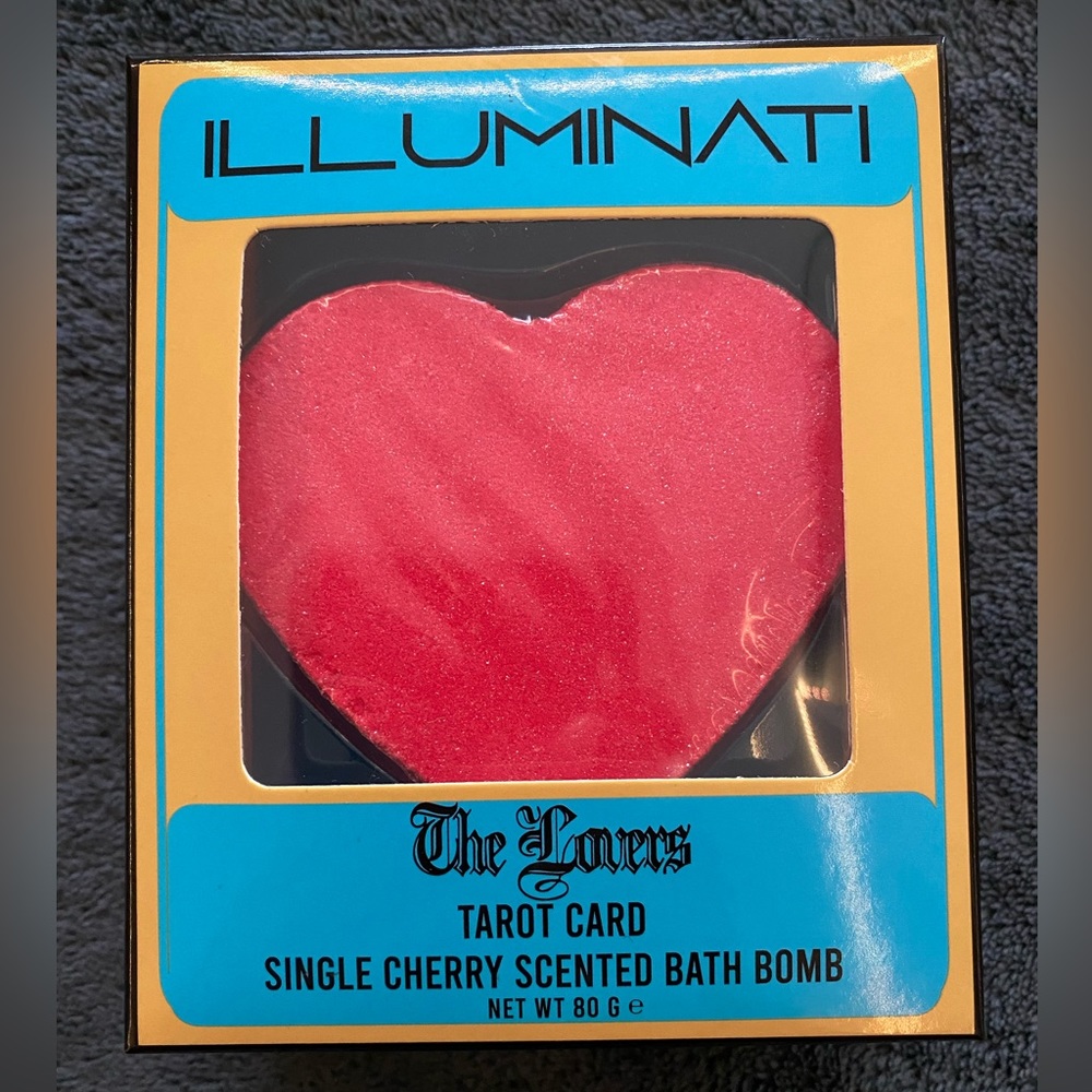 ‼️CLEARANCE‼️ Illuminati “The Lovers” Tarot Card Scented Bath Bomb - Cherry
